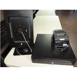 POS Ipad Dock with Cash Drawer and Receipt Printer