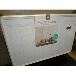 Brand New Wood frame dry erase calender