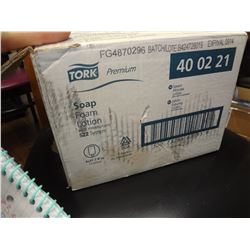 Box of Tork S22 Liquid Foam Soap Refils