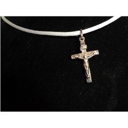925 Cross on rope cord