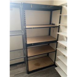 6' Black Storage Shelf