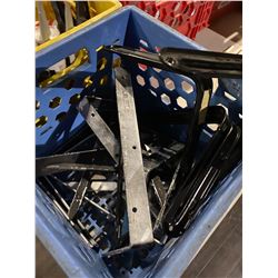 Shelving Brackets assorted sizes with crate