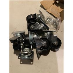 Pair of 5 light duty casters