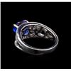 Image 3 : 14KT White Gold 2.18 ctw Tanzanite and Diamond Ring