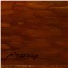 Image 2 : Ming Feng, "The Parlor" Original Oil Painting on Canvas, Hand Signed with Letter