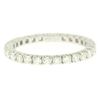 Image 1 : 18K White Gold 1.0 ctw F VS1 Round Brilliant Prong Set Diamond Eternity Band Rin