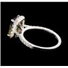 Image 3 : 2.17 ctw Ametrine and Diamond Ring - 14KT White Gold