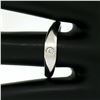 Image 8 : Men's Textured 14K White Gold Bead Set Round Diamond Solitaire Band Ring Sz 9.5