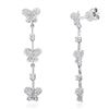 Image 1 : 18k White Gold 0.60 ctw Diamond Earrings, (I1-I2/H-I)