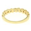 Image 8 : 14k Yellow Gold .60 ctw G/H VS2 Bar Set Round Brilliant Diamond Band Ring
