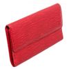 Image 1 : Louis Vuitton Red Epi Leather Porte Tresor International Wallet