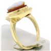 Image 4 : Vintage 14kt Yellow Gold Carved Shell Cameo Ring w/ Detailed Border