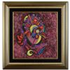 Image 1 : "Fire Dragon" Original Mixed Media Painting by Renowned Artist Lu Hong, Hand Sig