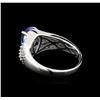 Image 3 : 14KT White Gold 1.88 ctw Tanzanite and Diamond Ring