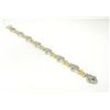 Image 3 : 14k Solid Two Tone Gold Diamond Drenched 3.29 ctw UNIQUE Alternating Link Bracel