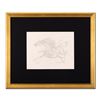 Image 1 : Guillaume Azoulay - "BI Sketch" Framed Original Drawing, Hand Signed with Certif