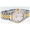 Image 8 : Rolex Mens 2 Tone Mother Of Pearl Diamond Oyster Perpetual Datejust 36MM