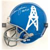 Image 2 : EARL CAMPBELL & WARREN MOON AUTOGRAPHED FULL SIZE AUTHENTIC ON FIELD HOUSTON OILERS HELMET (BECKETT)