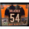 Image 1 : BRIAN URLACHER AUTOGRAPHED & FRAMED CHICAGO BEARS JERSEY (BECKETT COA)