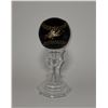 Image 1 : FERNANDO TATIS JR. AUTOGRAPHED BLACK LEATHER OML BASEBALL (JSA COA)