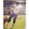 Image 1 : KYLE RUDOLPH AUTOGRAPHED MINNESOTA VIKINGS 16X20 PHOTO (JSA COA)