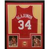 Image 1 : HAKEEM OLAJUWON AUTOGRAPHED & FRAMED HOUSTON ROCKETS JERSEY (JSA COA)
