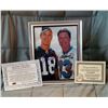 Image 2 : PEYTON MANNING & DAN MARINO AUTOGRAPHED & FRAMED 8X10 PHOTO (MOUNTED MEMORIES)