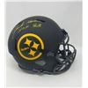 Image 1 : JACK HAMM PITTSBURGH STEELERS AUTOGRAPHED FULL SIZE ECLIPSE HELMET (BECKETT COA)