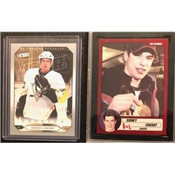 SIDNEY CROSBY ROOKIE & PRE ROOKIE TWO CARD LOT