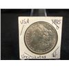 Image 1 : 1885 USA MORGAN SILVER DOLLAR (NEW ORLEANS MINTED) Uncirculated