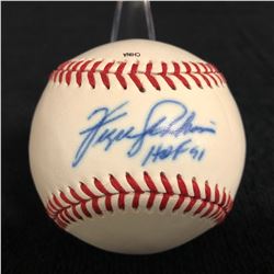 FERGIE JENKINS SIGNED OFFICIAL CANADIAN LEAGUE BASEBALL HOF 91