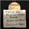 Image 2 : EDUARDO PEREZ SIGNED AMERICAN LEAGUE BASEBALL CINCINNATI REDS