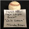 Image 2 : DALE SVENN SIGNED OML BASEBALL MILWAUKEE BREWERS