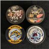 Image 1 : NHL AUTOGRAPHED PUCK LOT (SCHNEIDER, ABDELKADER, ELLIS & NIKOLISHIN