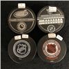 Image 2 : NHL AUTOGRAPHED PUCK LOT (SCHNEIDER, ABDELKADER, ELLIS & NIKOLISHIN