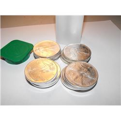 Roll of US Silver Eagles - (20)