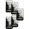 Image 1 : (5) 1 oz. Morgan Design Silver Bars -.999 Pure
