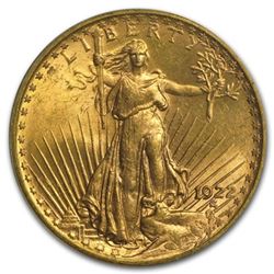 1922 AU/BU grade $20 Gold Saint Gaudens