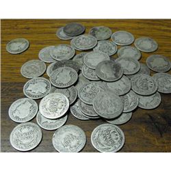 (50) Barber Dimes- Circulated