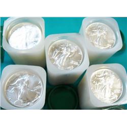 (100) Silver Eagles in Mint Tubes