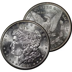 1881 S BU Grade Morgan Silver Dollar