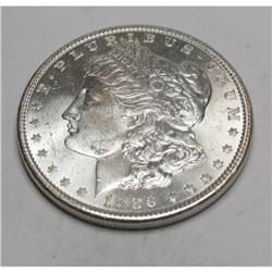 1886 P BU Grade Morgan Silver Dollar