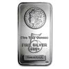 Image 1 : 5 oz Silver Bar - Morgan Design