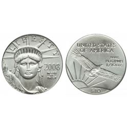 2008 1/0th oz. USA Platinum Eagle