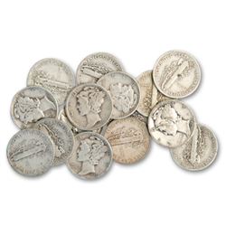 20 pcs. Mercury Dimes 90% Silver