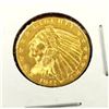 Image 1 : 1911 $2.5 Gold Indian in White 2x2 XF AU