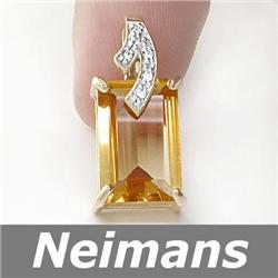 Vintage 3.75 ct Certified Emerald & Sapphire Ring 14kt