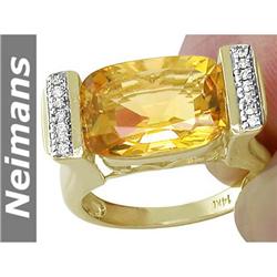 Mens 2.00 ct Certified Sapphire & VS Diamond Gents Ring