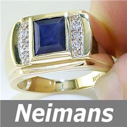 Gem Certified 1.50ct Black Diamond Anniversary Ring 14K