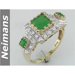 Certified 3.50 ct Ruby & Diamond Eternity Ring 14K Gold